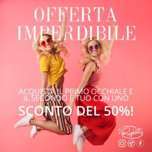 ottica righetti secondo occhiale 50%